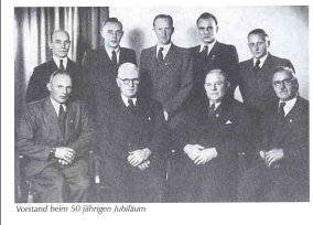 Vorstand zum 50-jährigen Jubiläum