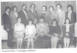 Vorstand zum 75-jährigen Jubiläum